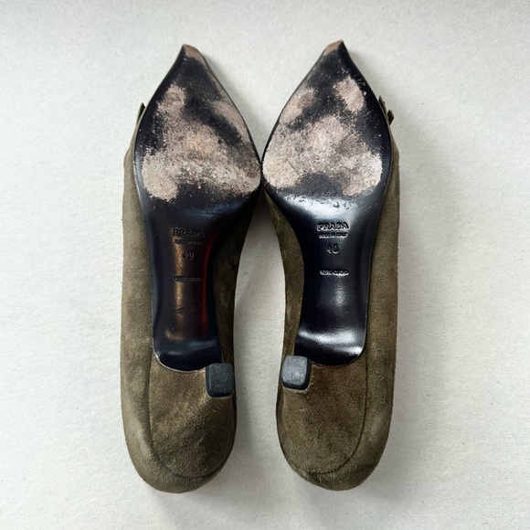 Prada Kitten Heel Loafer Pumps - Picture 6 of 6